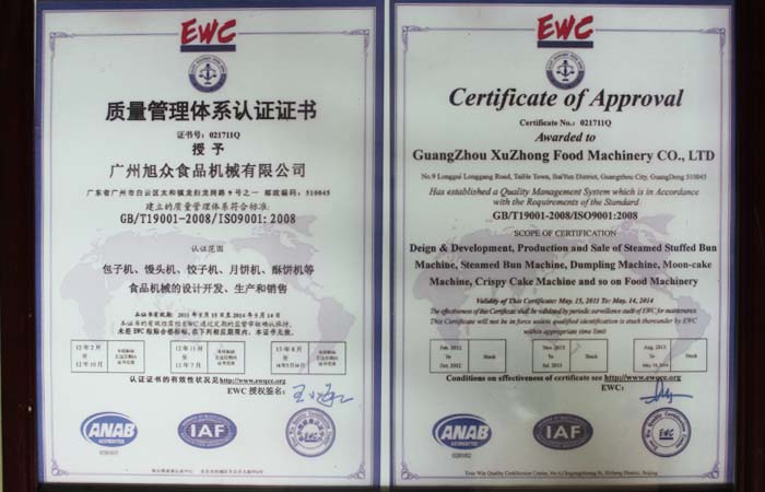 ISO90012008质量体系认证